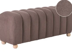 Polstret bænk IDYLLWILD Boucle Brun
