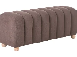 Polstret bænk IDYLLWILD Boucle Brun