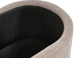 Polstret bænk med opbevaring HAYWARD 98 cm 44 cm Beige