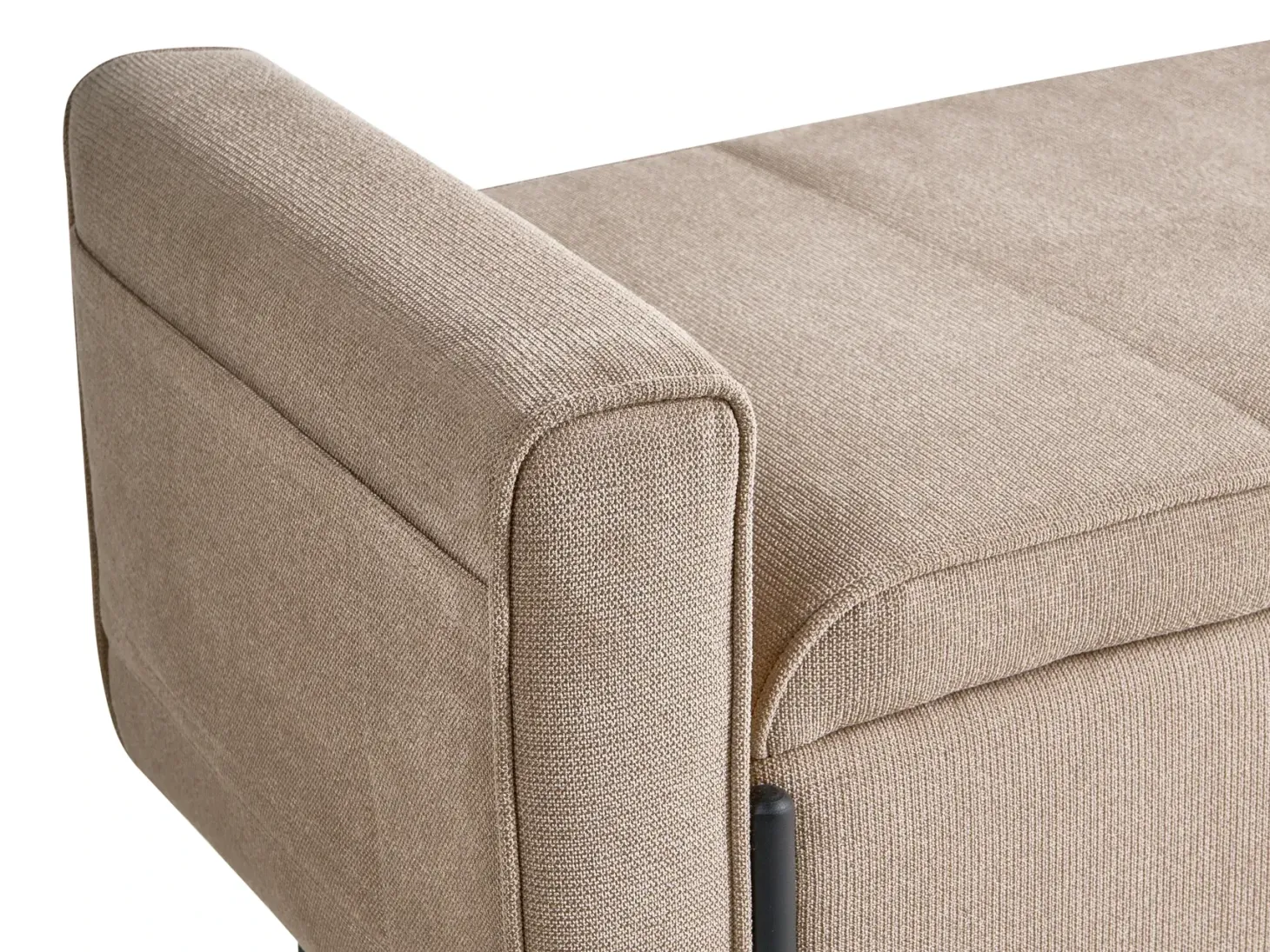 Polstret bænk med opbevaring LEWES Beige