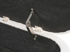 Polstret bænk med opbevaring OAKLEY Boucle Cremehvid