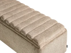 Polstret bænk med opbevaring SALIDA Beige