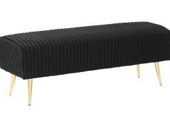 Polstret bænk PATERSON Velour Sort