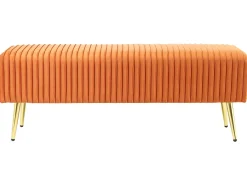Polstret bænk PATERSON Velour Orange