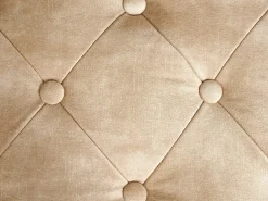 Polstret bænk ROSEVILLE Velour Beige