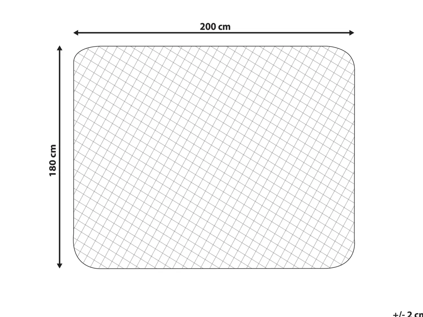 Polyester madrasbeskytter VILLUERCA 180 x 200 cm