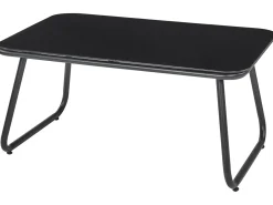 POMONTE 4 personers Loungesæt med bord Sort Metal