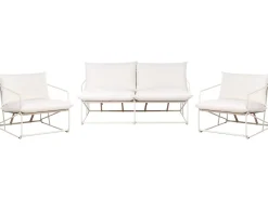 PONTE 4 personers havesofasæt Lys Beige Metal