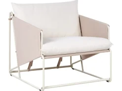 PONTE 4 personers havesofasæt Lys Beige Metal