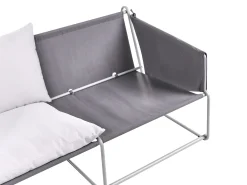PONTE 4 personers havesofasæt Grå Metal
