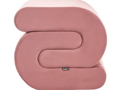 Puf ARCADIA Velour Lyserød