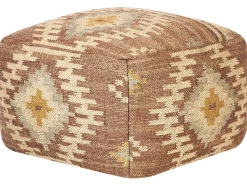 Puf BEEL Jute Multifarvet