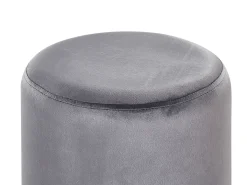 Puf BRIGITTE Velour Grå