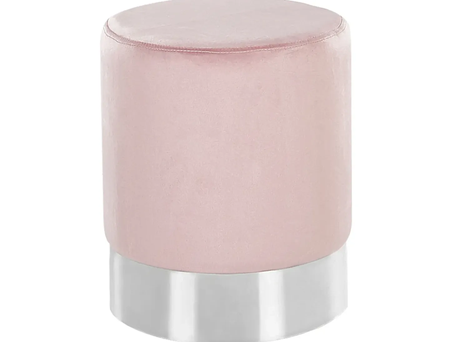 Puf BRIGITTE Velour Pastellrosa
