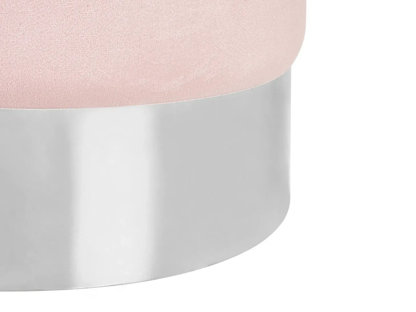 Puf BRIGITTE Velour Pastellrosa