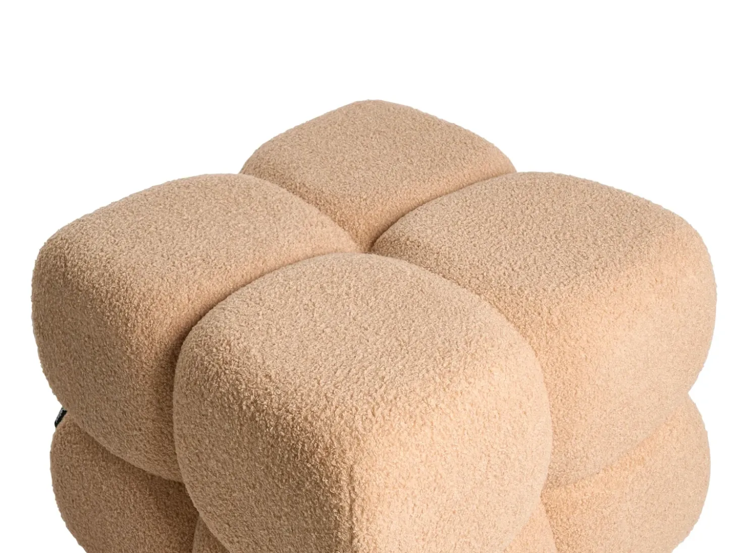 Puf CALIENTE Boucle Beige