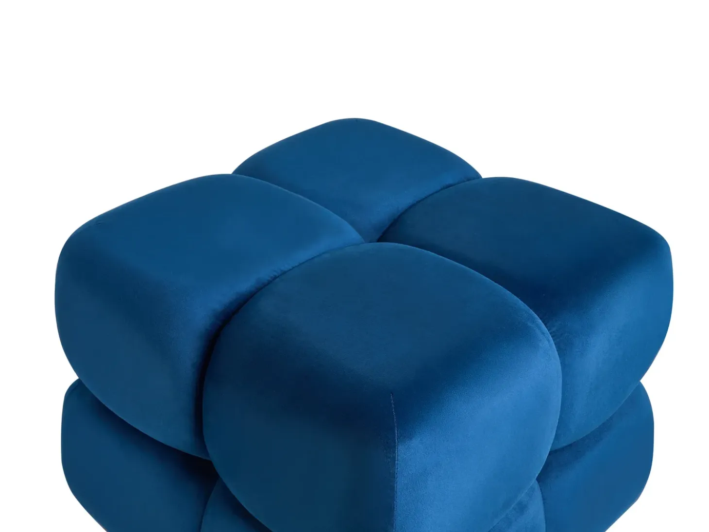 Puf CALIENTE Velour Navy Blå