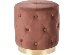 Puf CARROLLTON Velour Brun