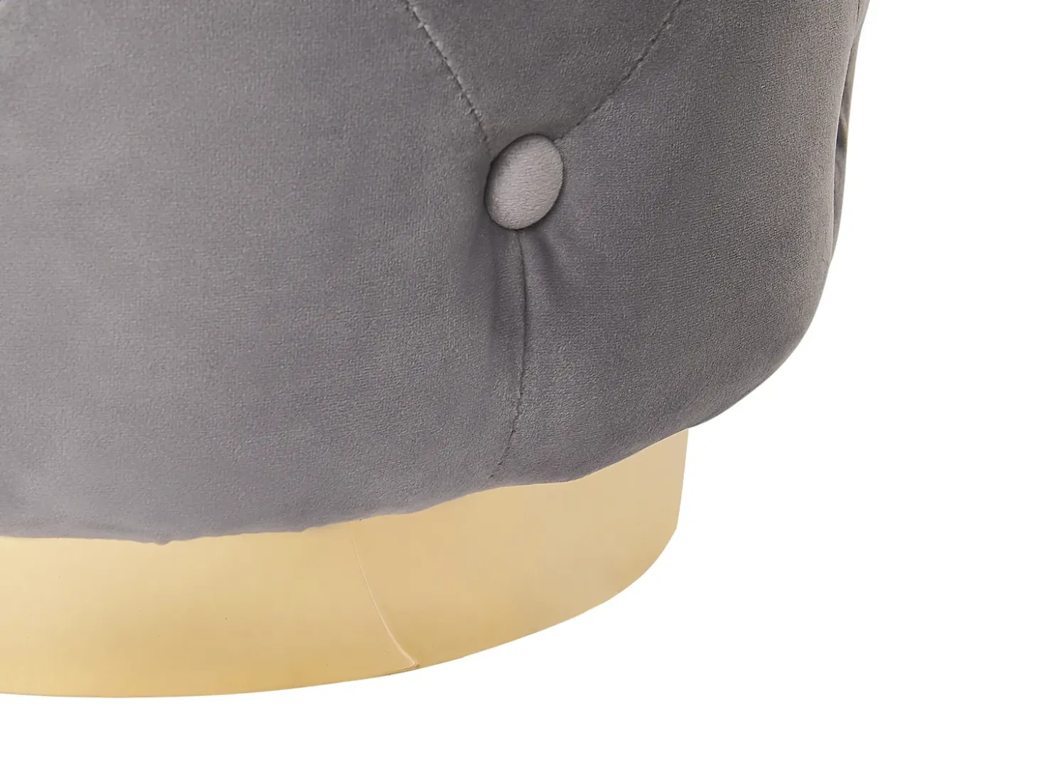 Puf CARROLLTON Velour Lysegrå