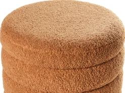 Puf CHILLY Boucle Guldbrun