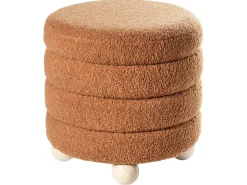 Puf CHILLY Boucle Guldbrun