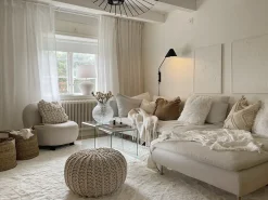 Puf CONRAD Bomuld Beige
