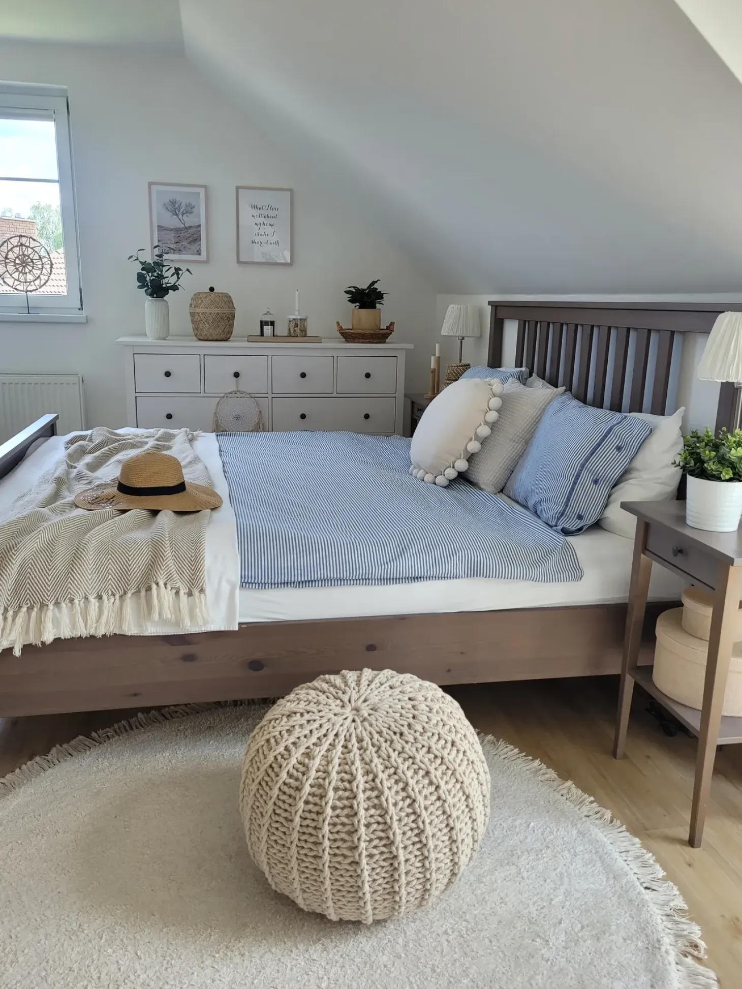 Puf CONRAD Bomuld Beige