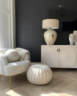 Puf CONRAD Bomuld Beige