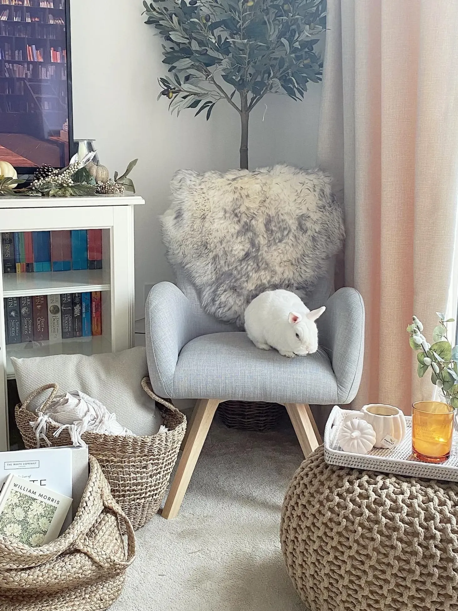 Puf CONRAD Bomuld Beige