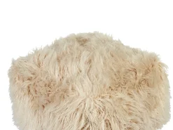 Puf CONROE Kunstig pels Beige