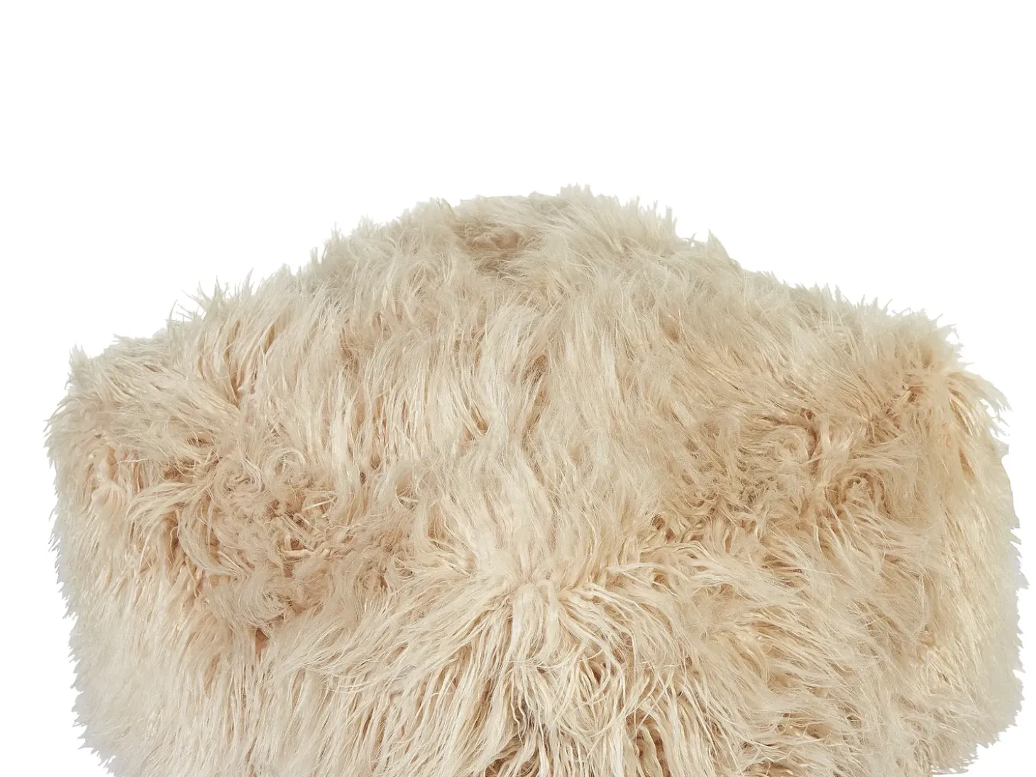 Puf CONROE Kunstig pels Beige