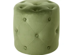 Puf COROLLA Velour Olivengrøn