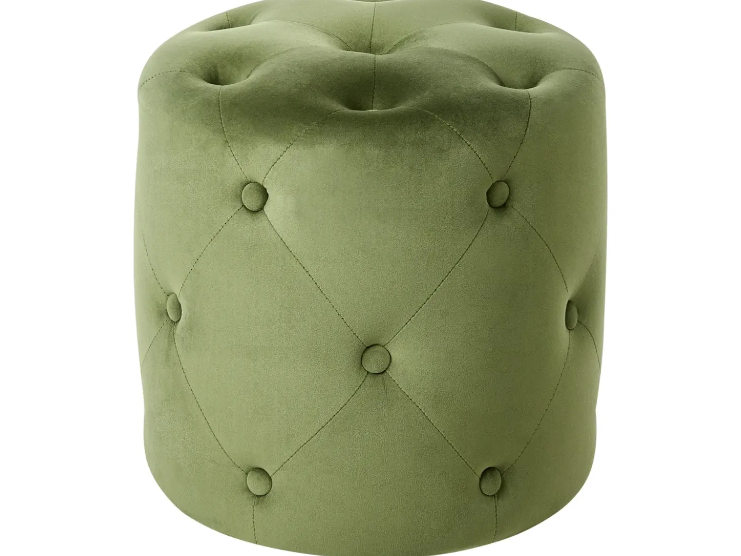 Puf COROLLA Velour Olivengrøn