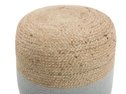 Puf DALAMA Jute Lysegrå