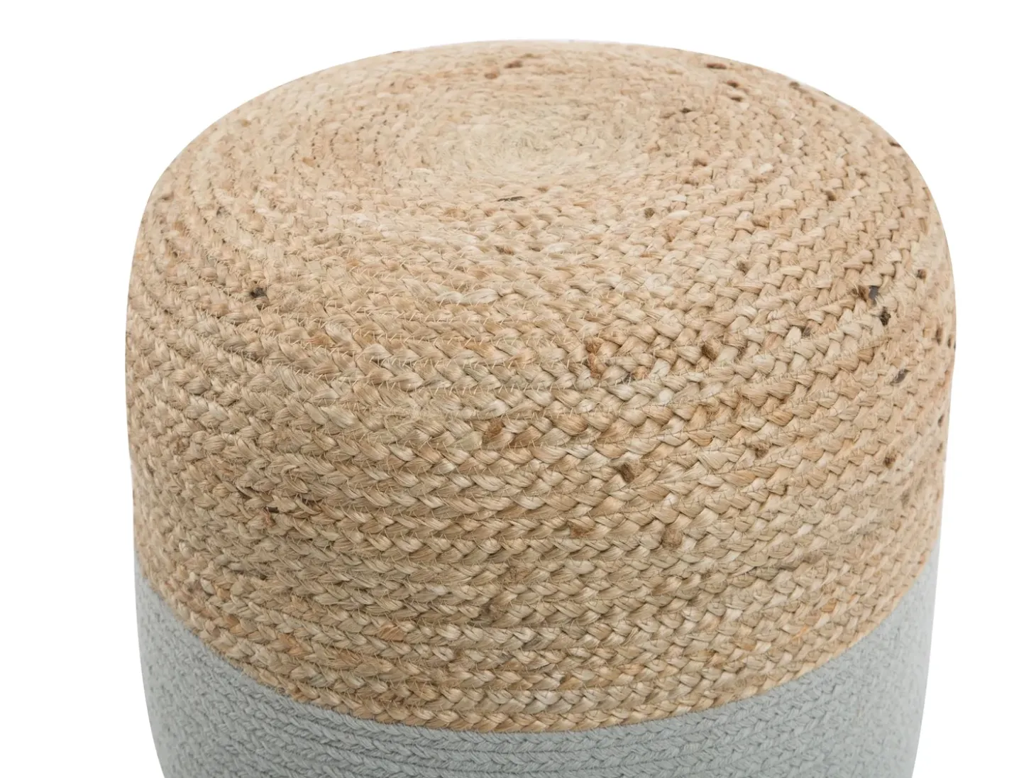 Puf DALAMA Jute Lysegrå