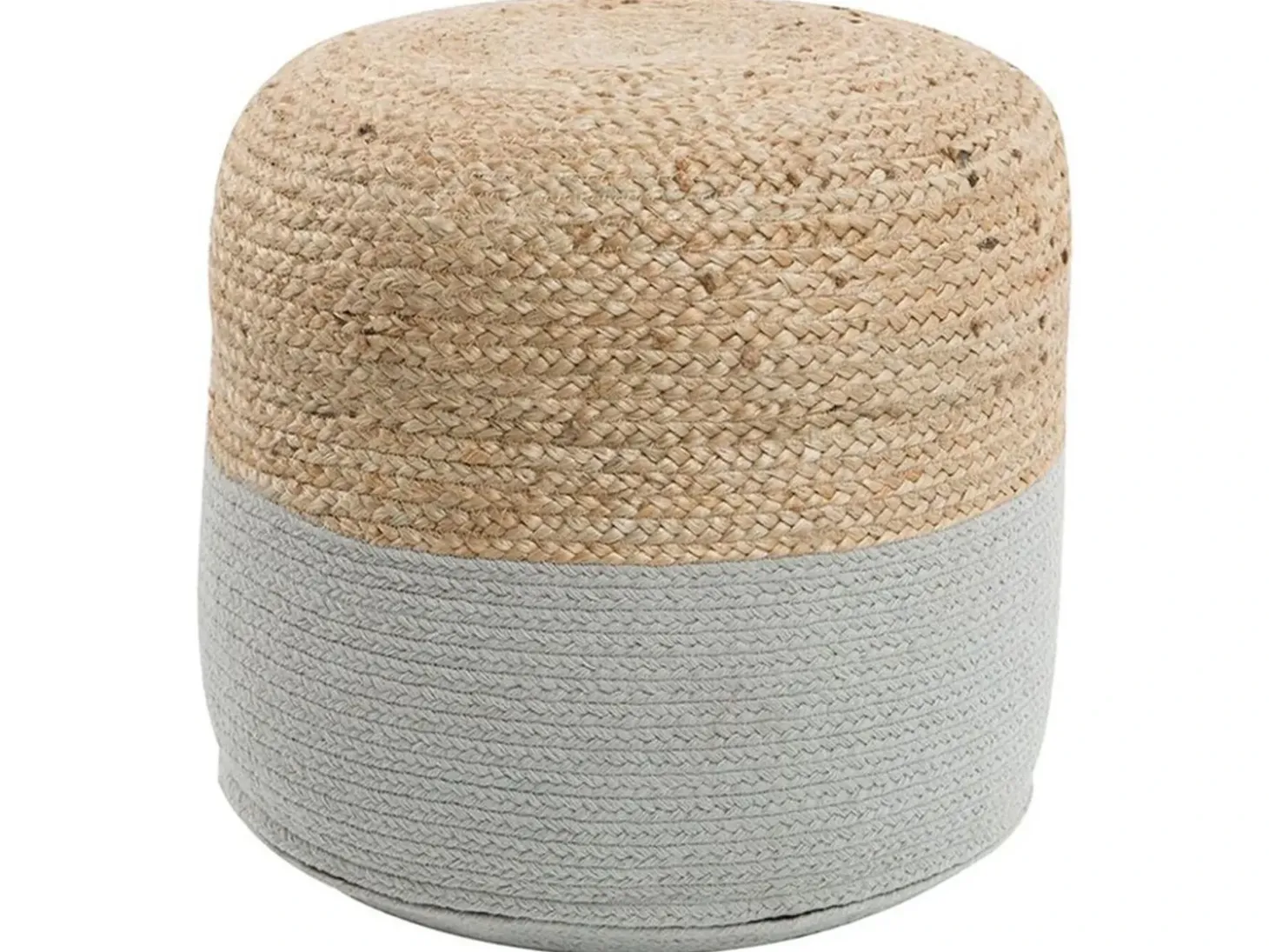 Puf DALAMA Jute Lysegrå