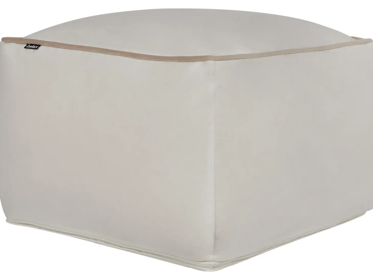 Puf DAREYN Velour Lys Beige