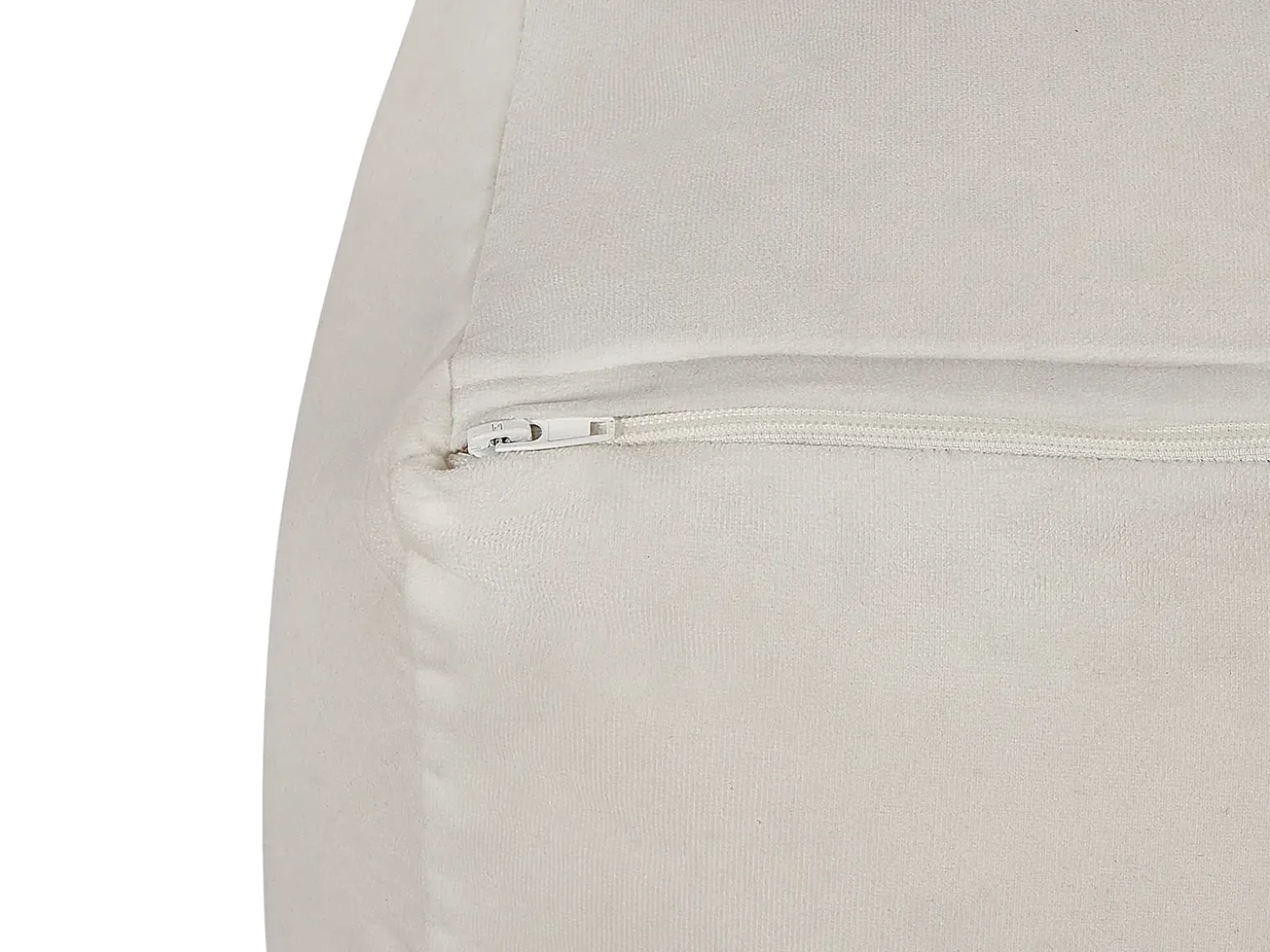 Puf DAREYN Velour Lys Beige