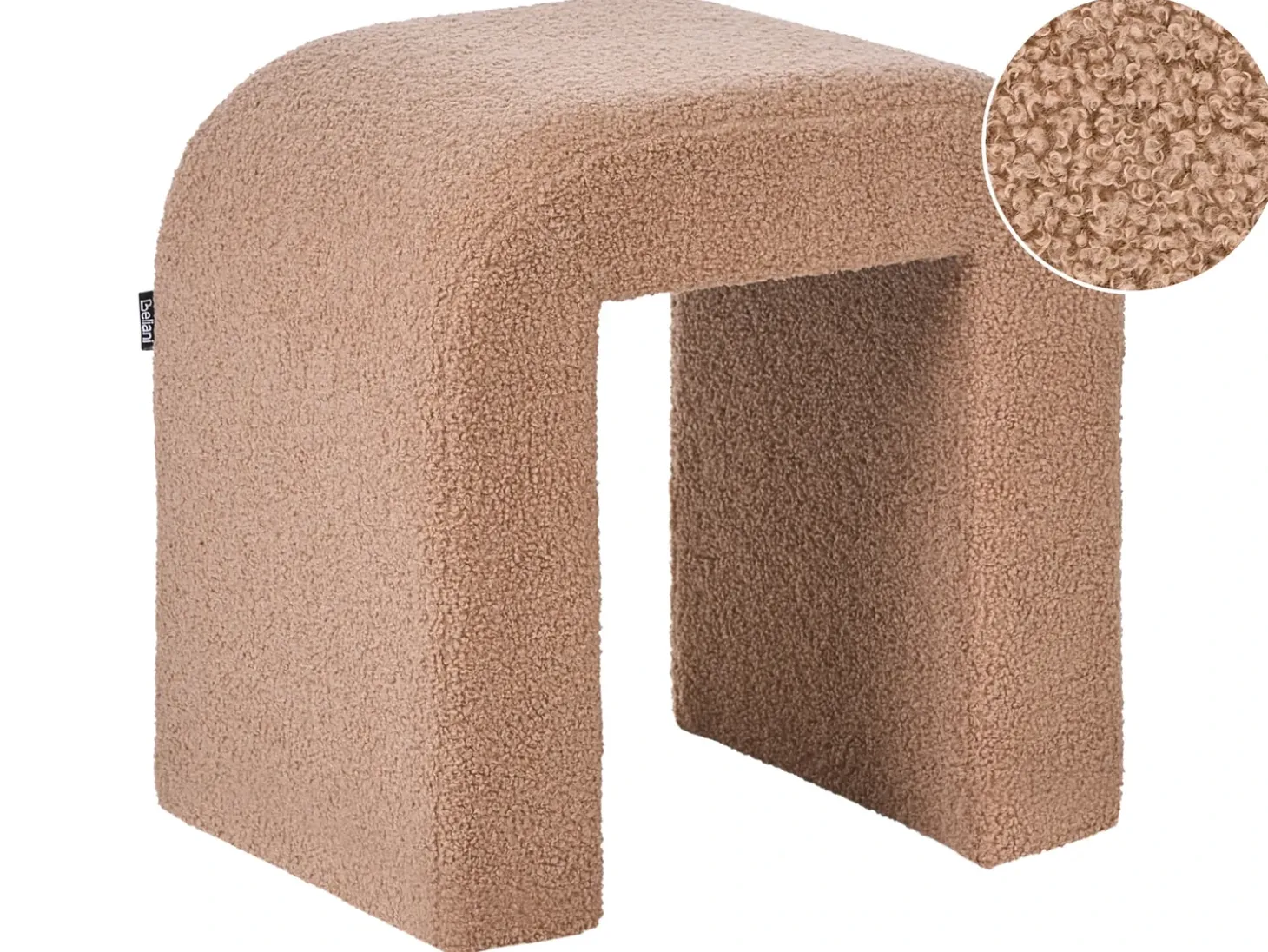 Puf ESTES Boucle Lysebrun