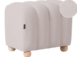 Puf IDYLLWILD Boucle Cremehvid