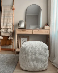 Puf JOARA Bomuld Beige