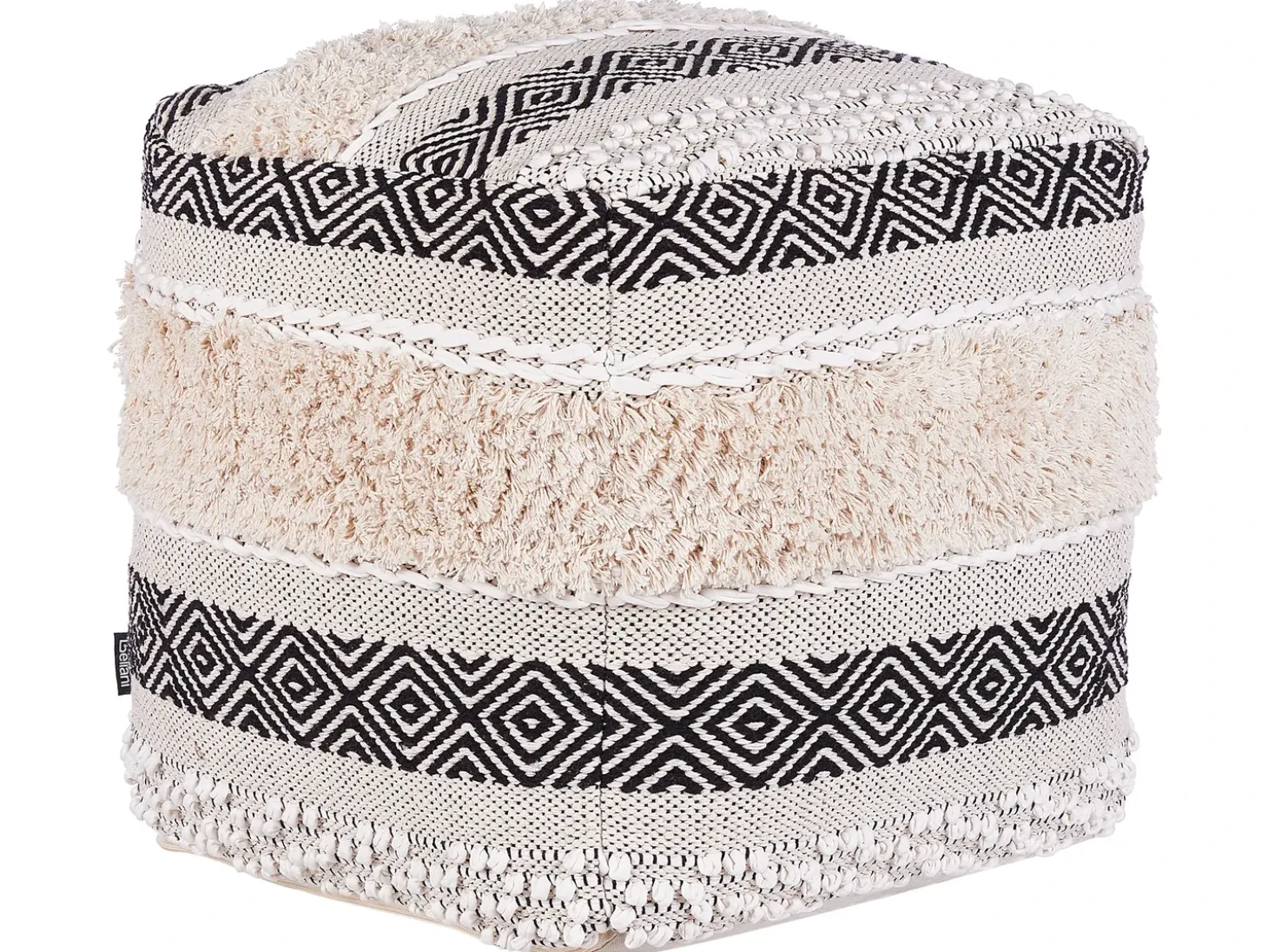 Puf KANAM Bomuld Lys Beige