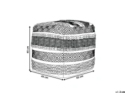 Puf KANAM Bomuld Lys Beige