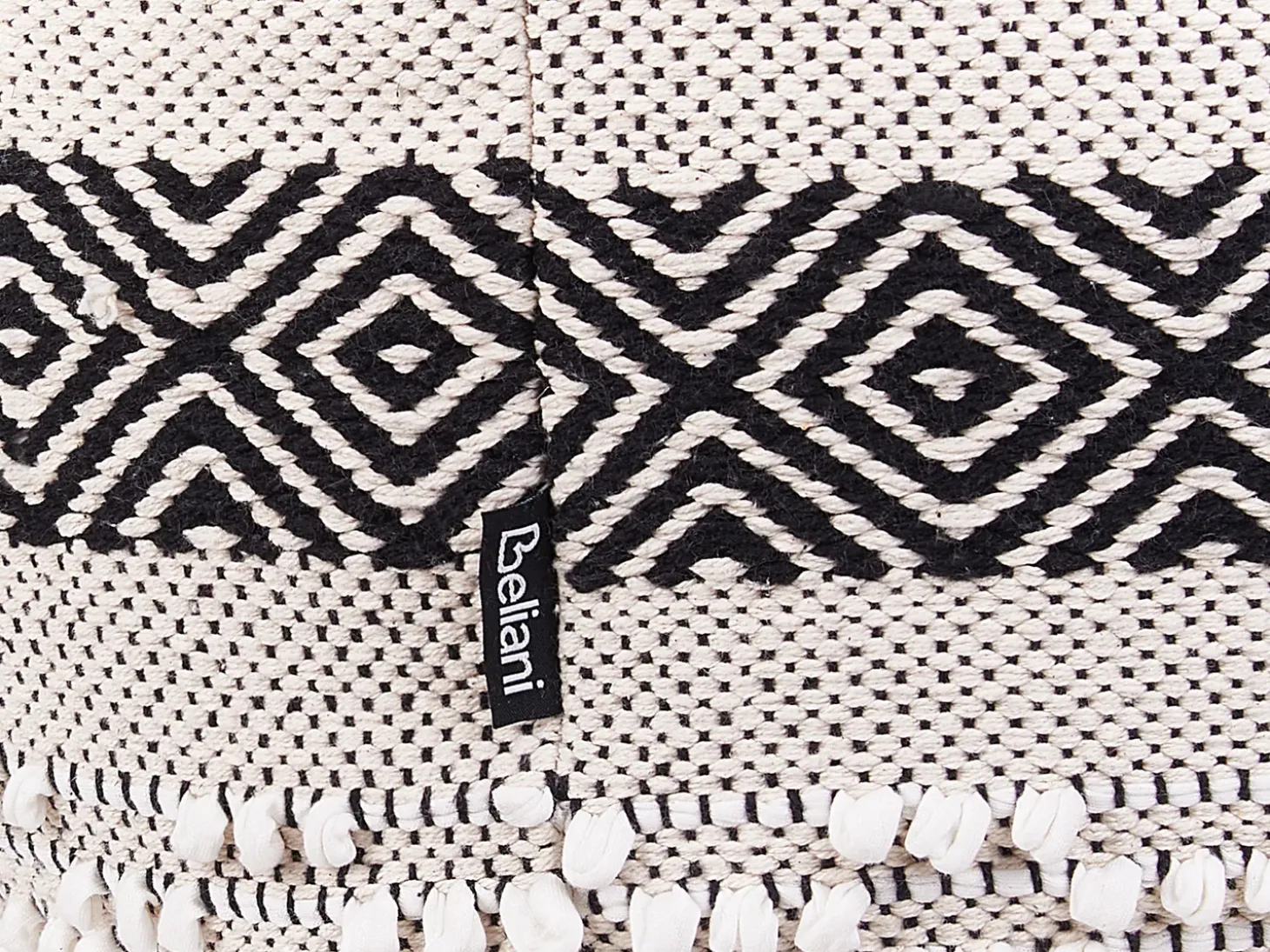 Puf KANAM Bomuld Lys Beige