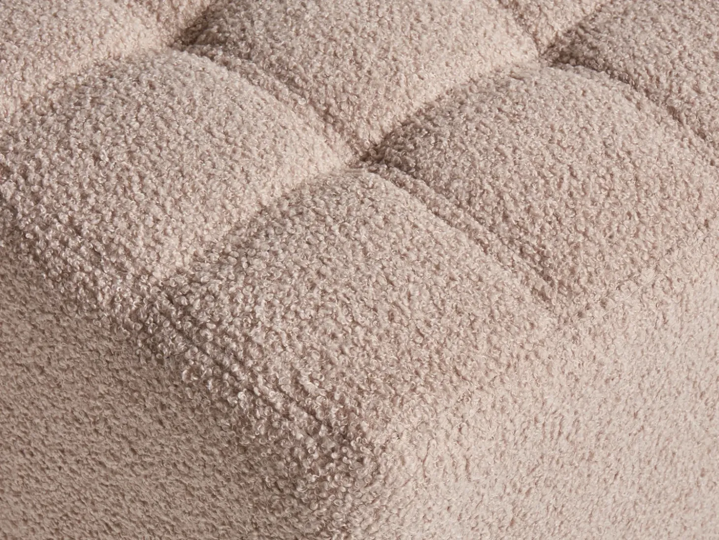 Puf KANSAS Boucle Beige