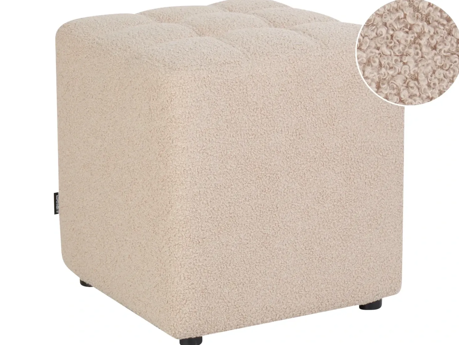 Puf KANSAS Boucle Beige