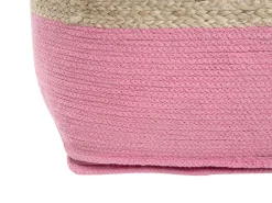 Puf KIRAMA Jute Lyserød