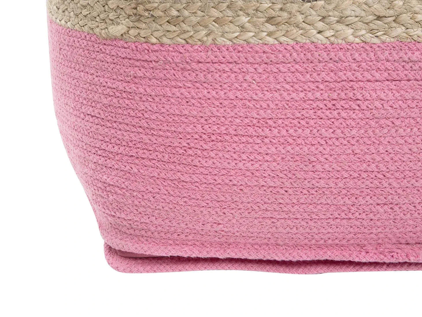 Puf KIRAMA Jute Lyserød