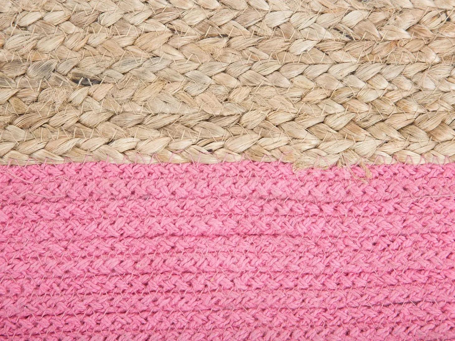 Puf KIRAMA Jute Lyserød