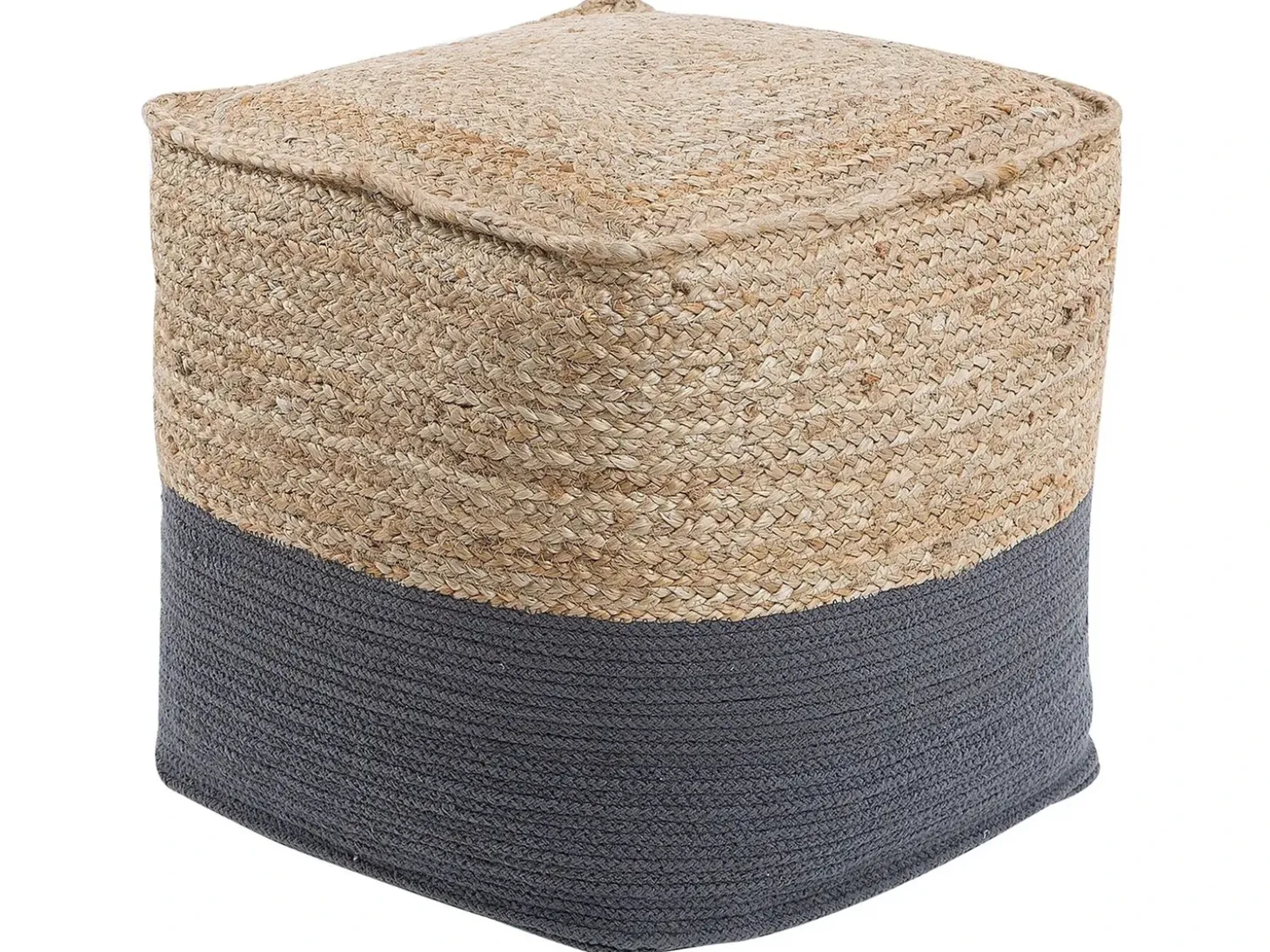 Puf KIRAMA Jute Mørkegrå